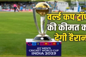 ICC Cricket World Cup Trophy ||  जिस ट्रॉफी को कंगारू ने पैरों से नापा, क्या आप जानते है उस ट्रॉफी की कीमत, जानकर हो जाओंगे हैरान