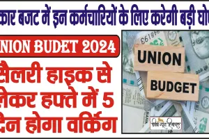 Union Budet 2024 || सरकार बजट में इन कर्मचारियों के लिए करेगी बड़े ऐलान, सैलरी हाइक से लेकर हफ्ते में 5 दिन होगा वर्किंग