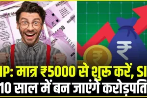 SIP calculator || SIP से बदल सकती है आपकी तकदीर, सिर्फ 5000 रुपये की कराएं SIP, 10 सालों में मिलेगा तगड़ा पैसा, जानें कैसे