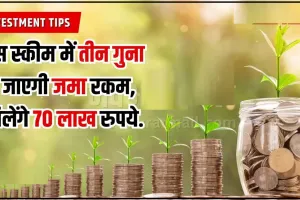 Investment Tips || इस स्कीम में तीन गुना हो जाएगी जमा रकम, मैच्योरिटी पर मिलेंगे 70 लाख रुपये