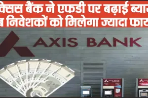 Axis Bank FD Interest Rates || Axis Bank ने एफडी पर ब्याज बढ़ाया, बैंक 18 महीने की एफडी पर दे रहा फाडू ब्याज