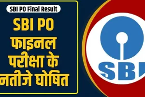 SBI PO Final Result || SBI PO फाइनल परीक्षा के नतीजे घोषित, उम्मीदवारों के रोल नंबर जारी, डायरेक्ट लिंक से करें चेक