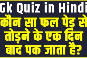 General Knowledge Quiz || कौन सा फल पेड़ से तोड़ने के एक दिन बाद पक जाता है?