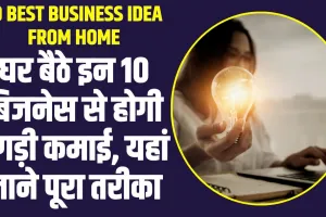 10 Best Business Idea from Home : घर बैठे इन 10 बिजनेस से होगी तगड़ी कमाई, यहां जाने पूरा तरीका