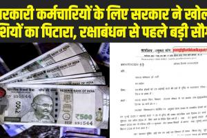 7th pay Commission : सरकारी कर्मचारियों के लिए सरकार ने खोला खुशियों का पिटारा, रक्षाबंधन से पहले दे दी बड़ी सौगात